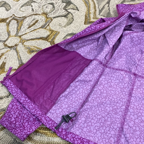 💕 Columbia pink purple rain jacket hooded windbreaker sz Medium nwot 💕 - Picture 12 of 14